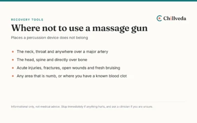 Where Not to Use a Massage Gun